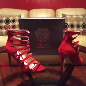 Vince Camuto Kanastas Suede Strappy Heels